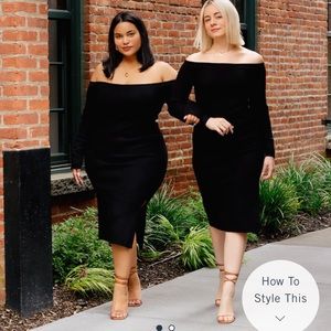 Slim fit sweater dress